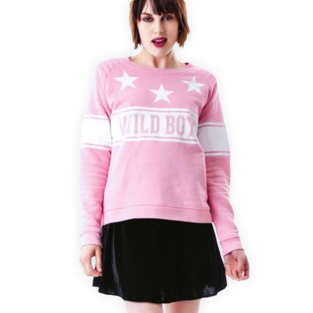 Zoe Karssen Wild Boys Loose Fit Pink Sweatshirt